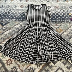 The Limited Checkered Windowpane Sweater Dress Womens Small Office Fall
